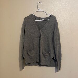 Everlane Gray Women's Cashmere Cardigan Sweater